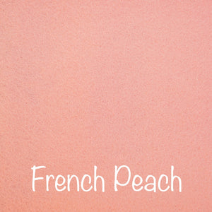 french peach, light pink 100% wool felt
