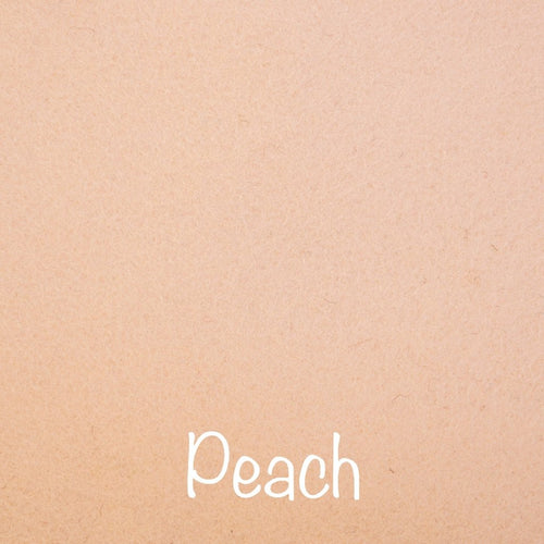 peach 100% wool felt