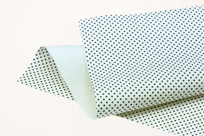 black dots on white 100% wool felt