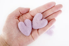 Load image into Gallery viewer, Lilac Felt Hearts