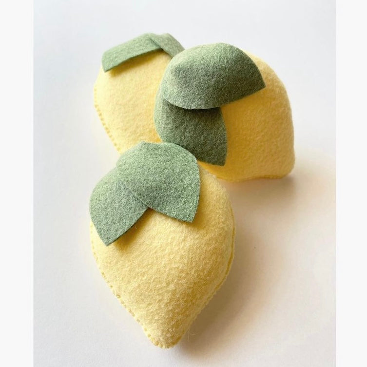 felt crafts lemons