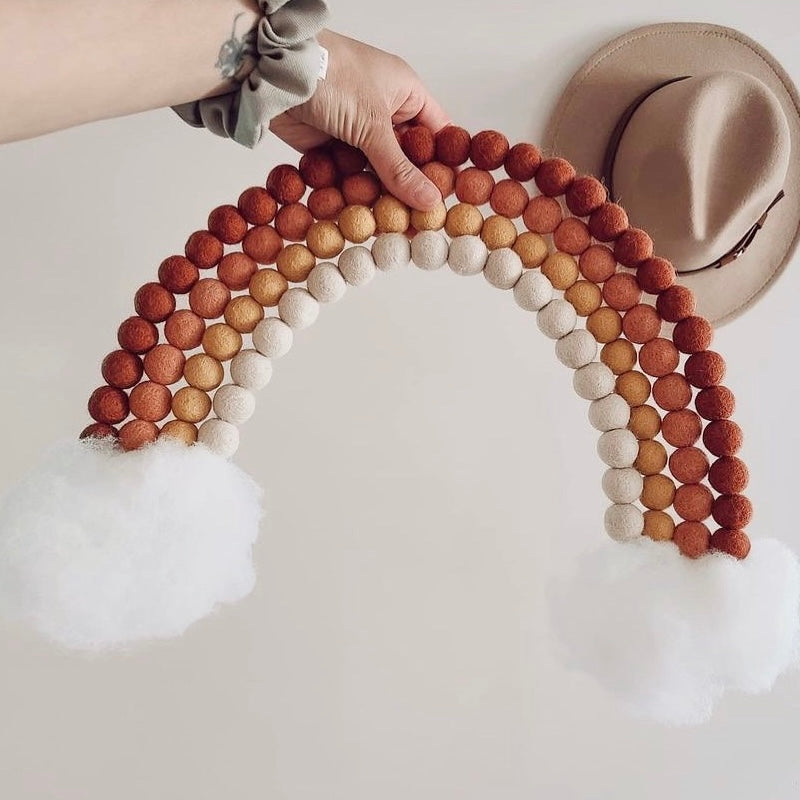 Wheat Wool Felt Balls - 10mm, 20mm, 25mm